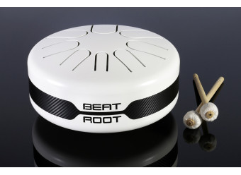 steel tongue drum Beat Root avec ses mailloches